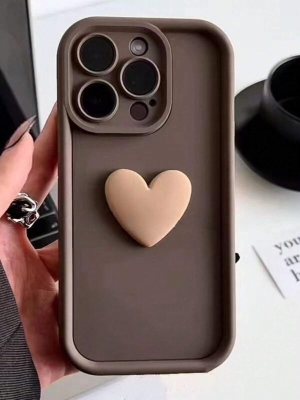 Funda Brown Heart para iPhone