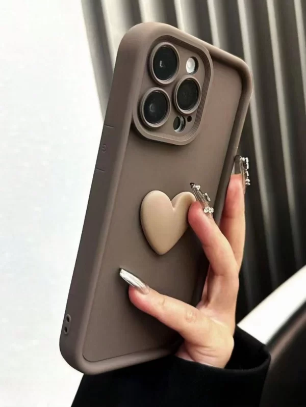 Funda Brown Heart para iPhone - Imagen 3